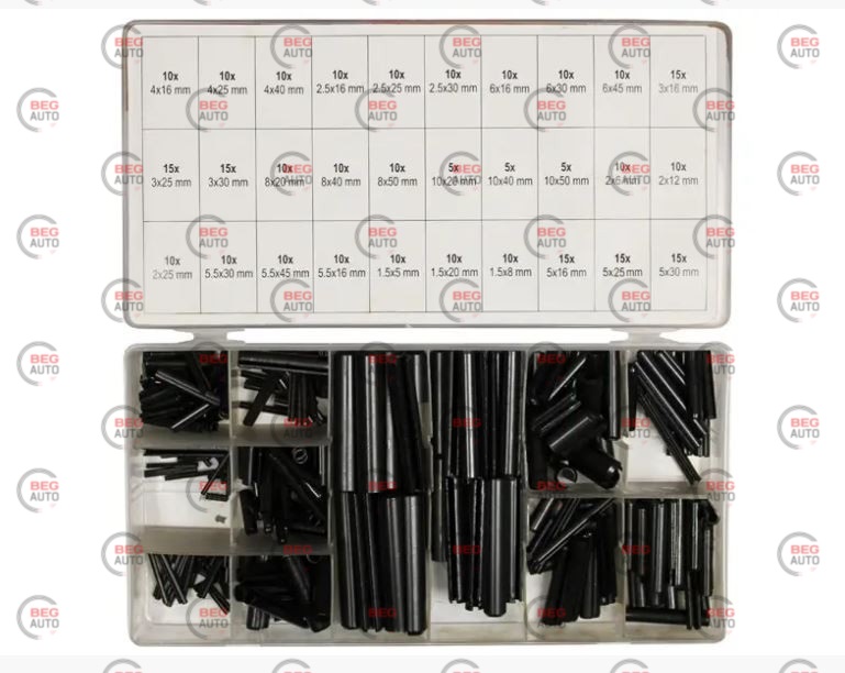 штифт набір 315 шт, d 1,5-10 мм, довжина 5-50 мм Yato