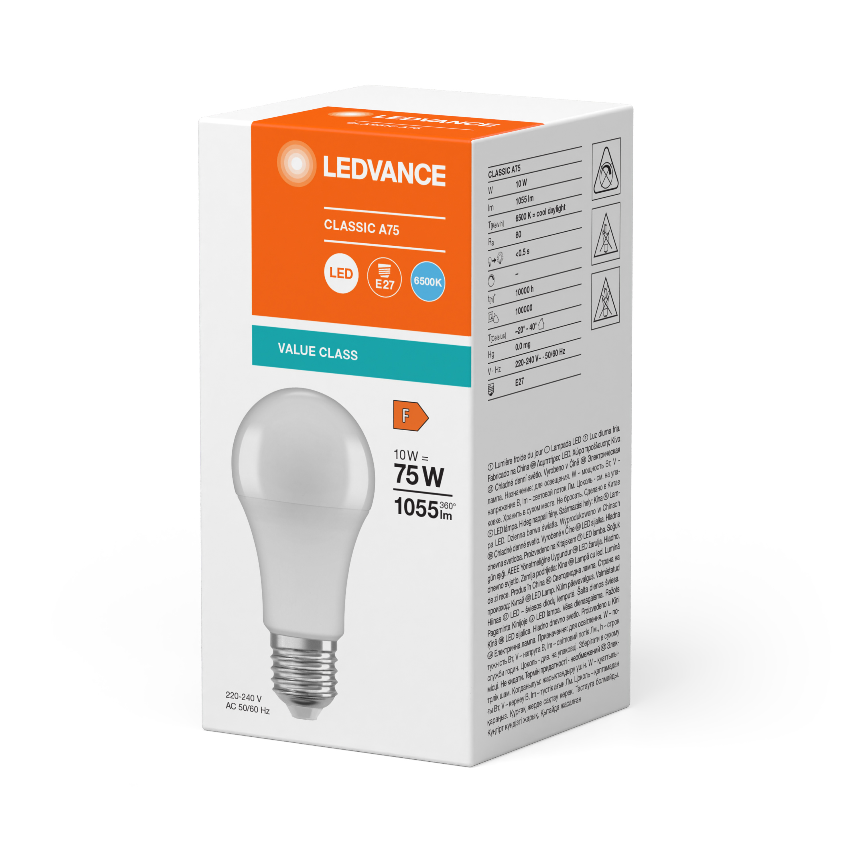LED лампа побутова OSRAM 11.5Вт 1055лм 6500K білий