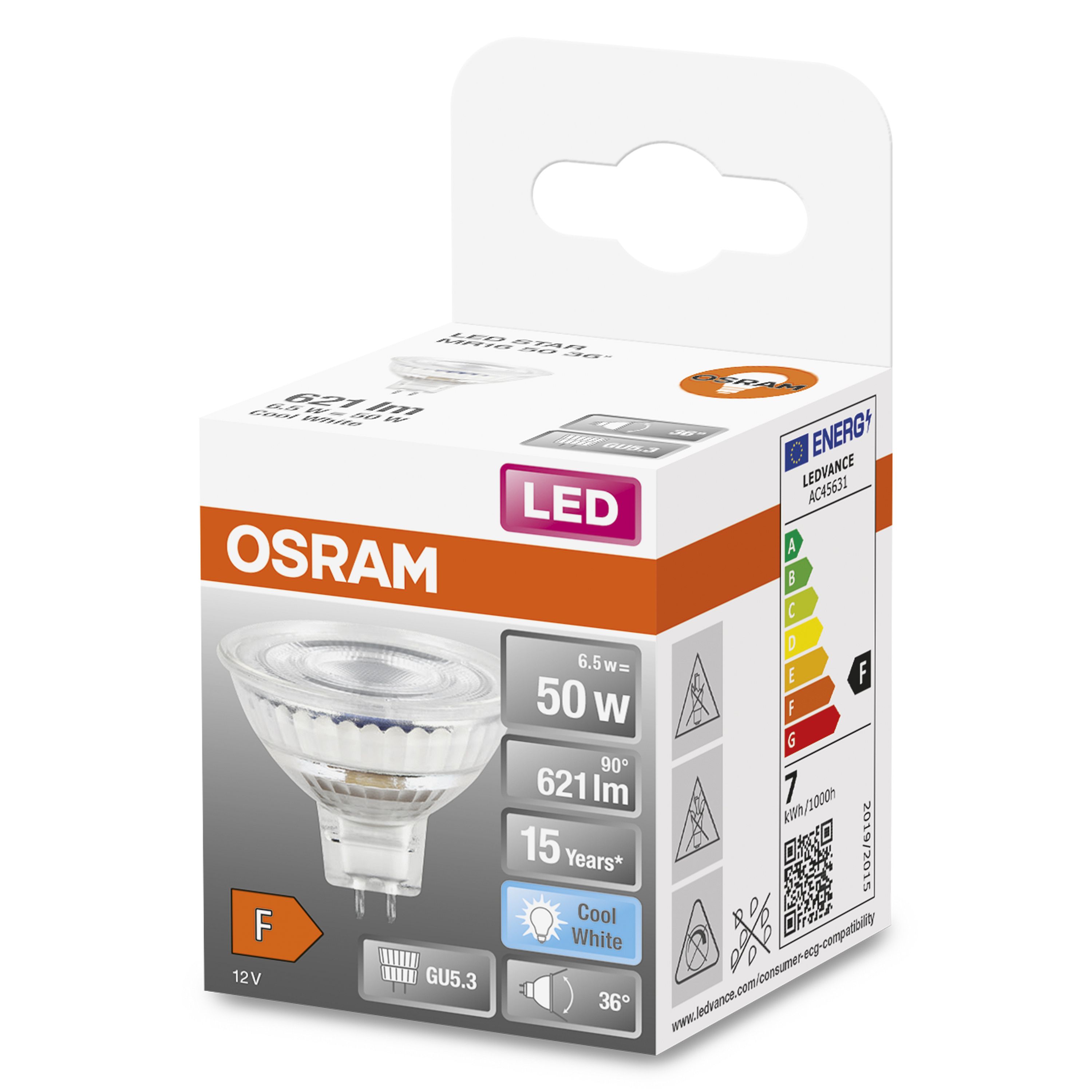 LED лампа побутова OSRAM 16Вт 1800лм 6500K IP20