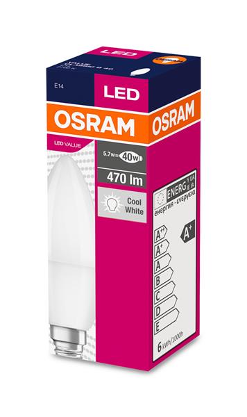 LED лампа побутова OSRAM 5Вт 470лм 4000K білий