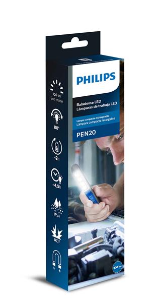 Ліхтар акумуляторний PHILIPS 0.5Вт 20лм 3000K білий