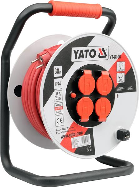Подовжувач на котушці, 220V YATO 25м