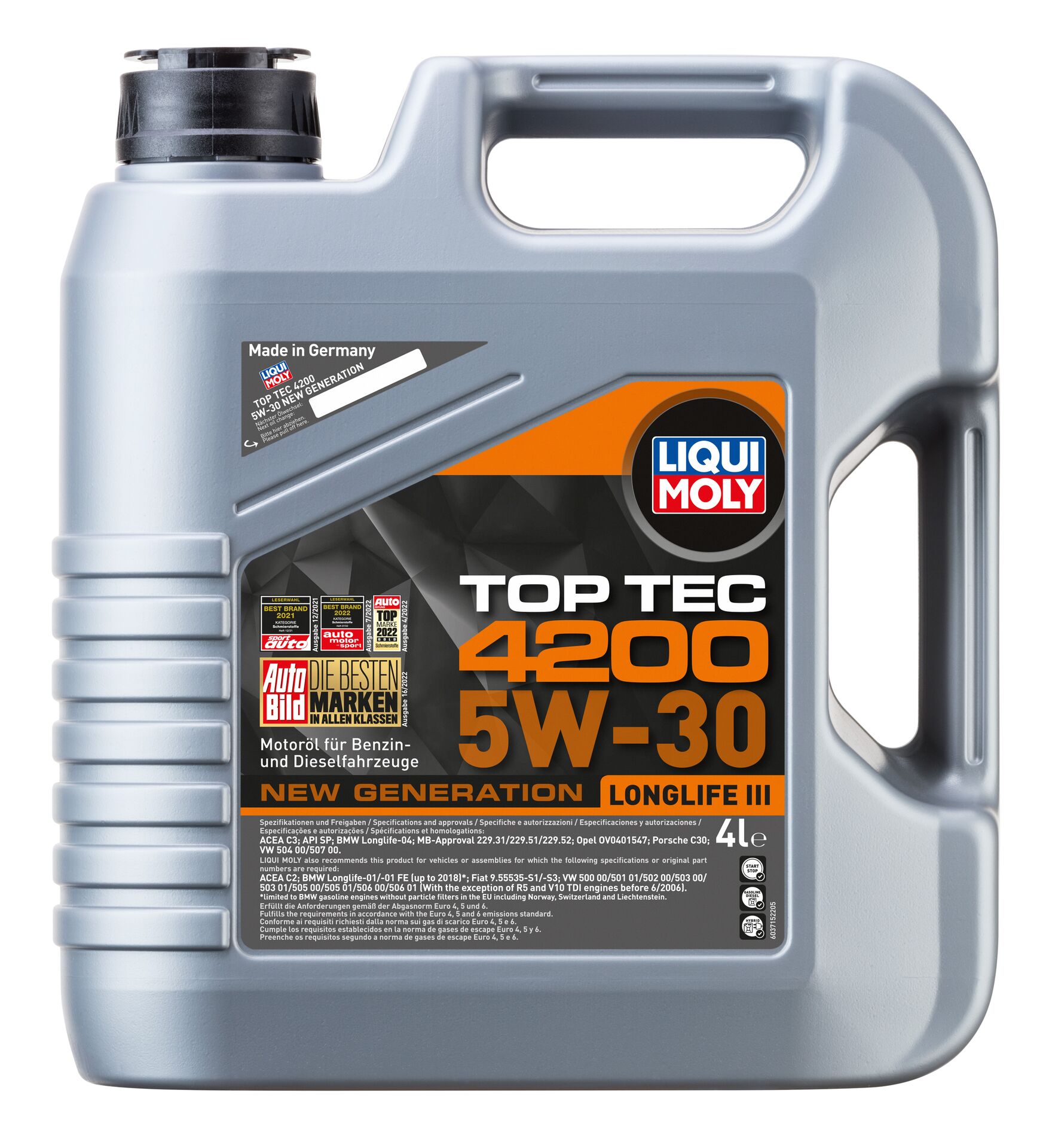 Олива моторна Top Tec 4200 5W-30 4л