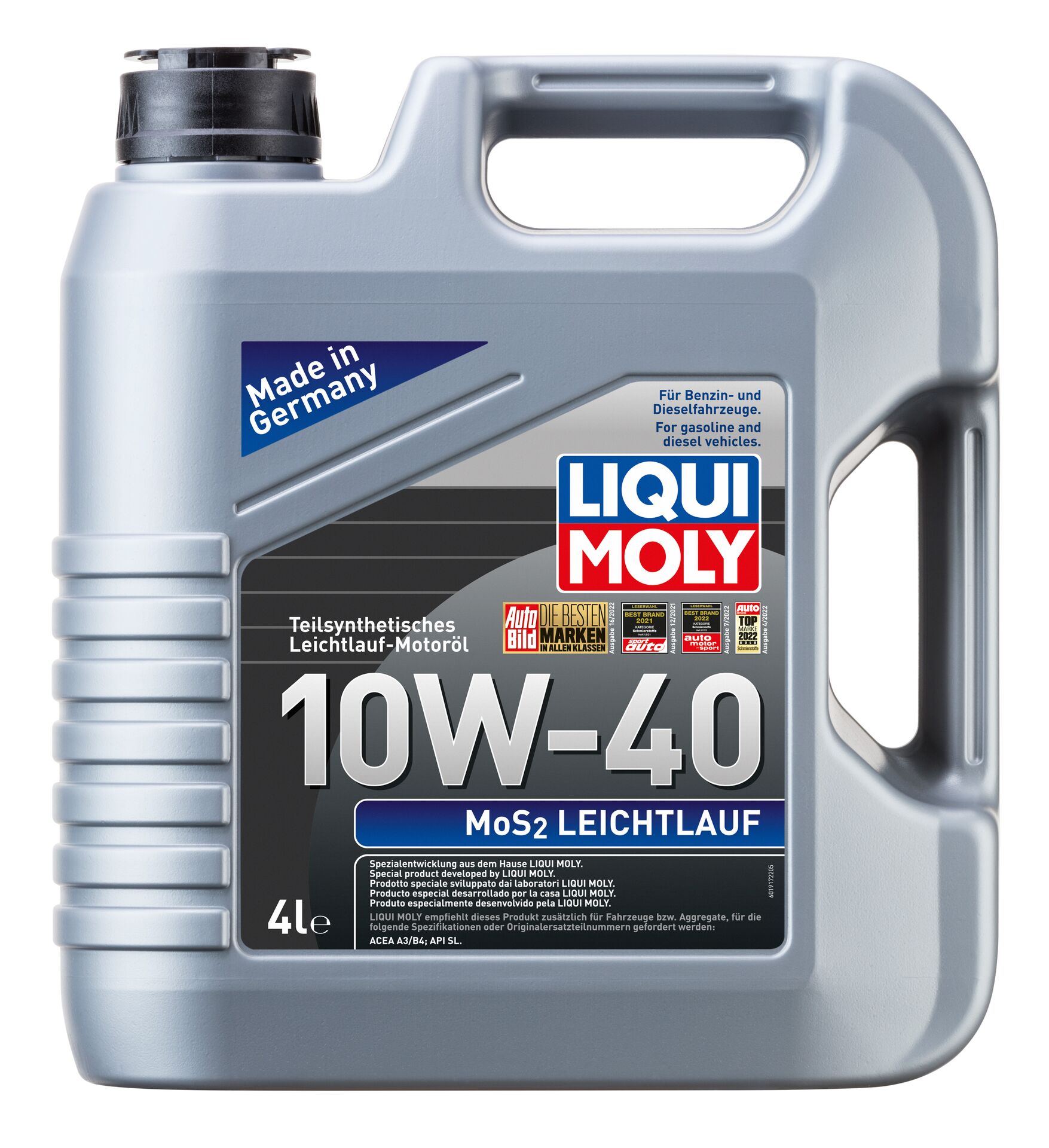 Олива моторна MoS2 Leichtlauf 10W-40 4л
