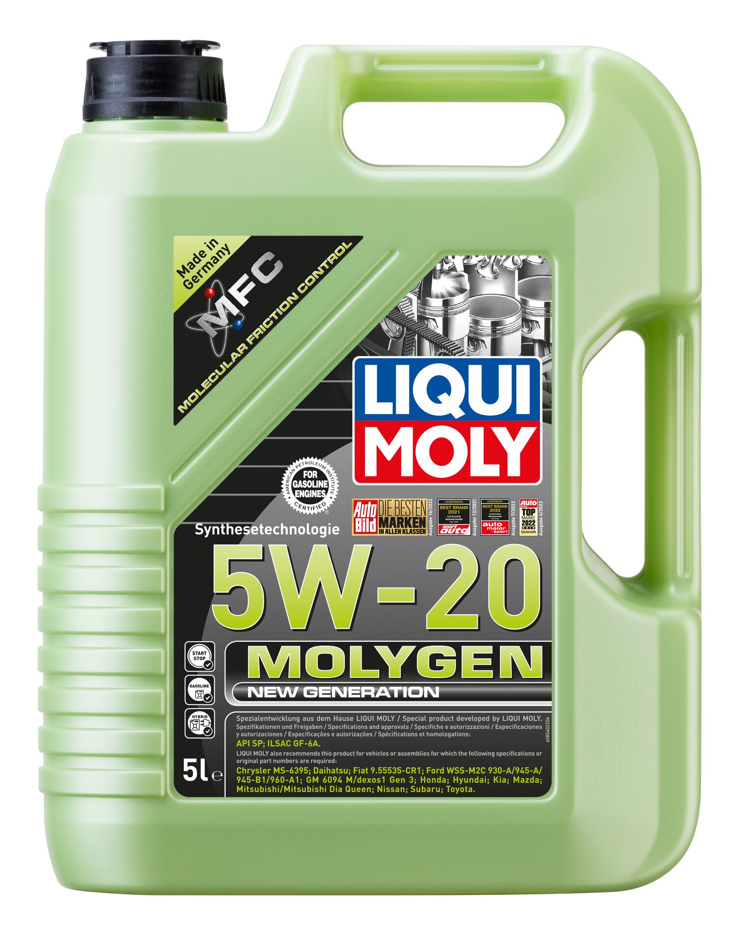 ОЛИВА МОТОРНА MOLYGEN NEW GENERATION 5W-20 5Л