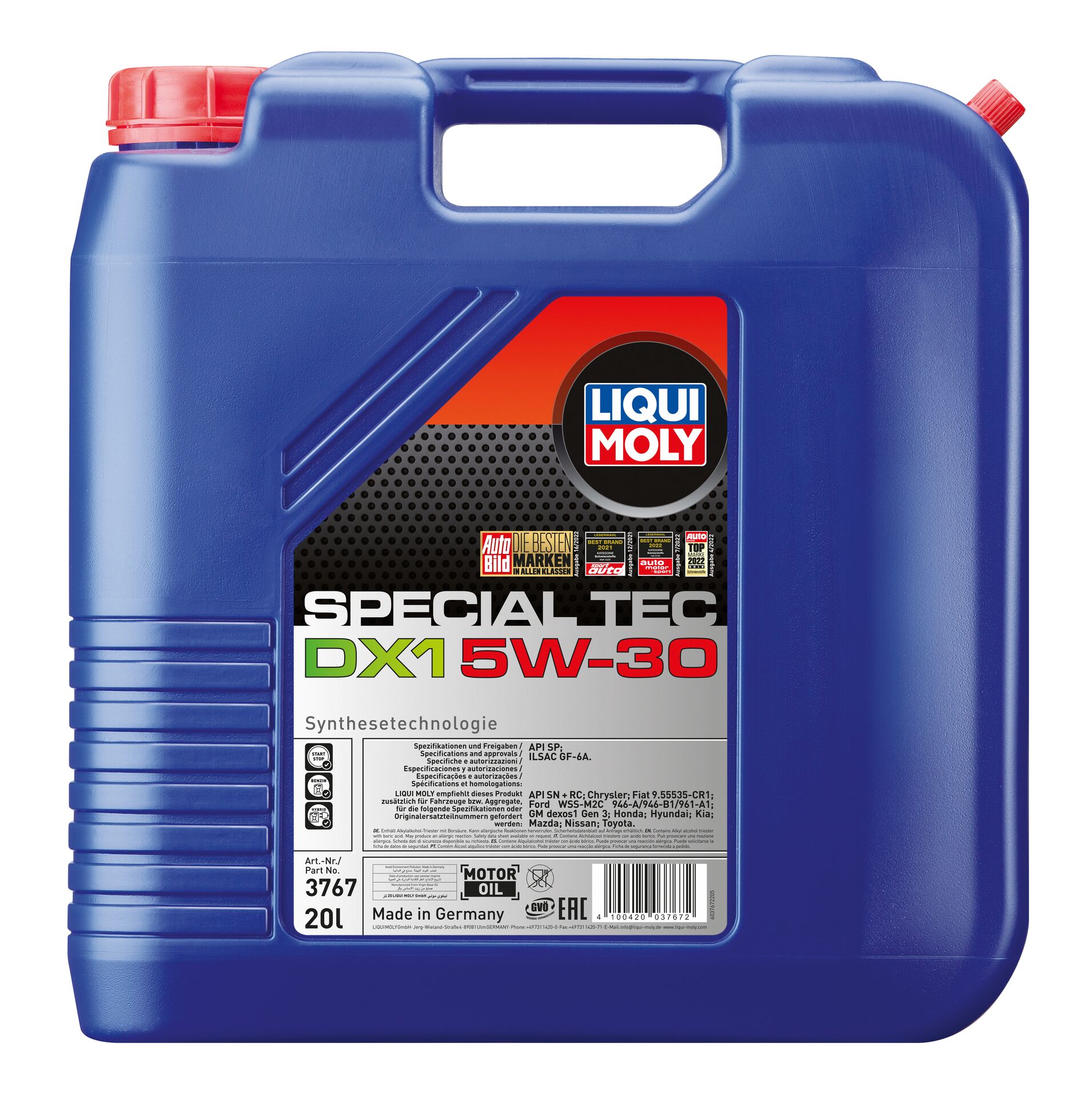 ОЛИВА МОТОРНА SPECIAL TEC DX1 5W-30 20Л