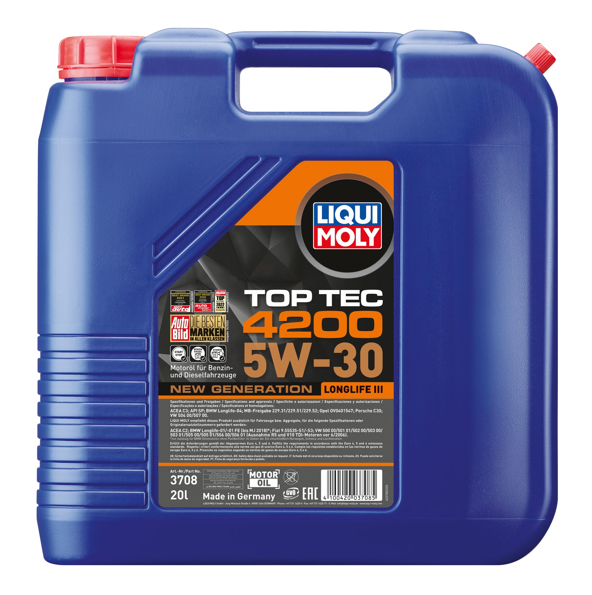Олива моторна Top Tec 4200 5W-30 20л