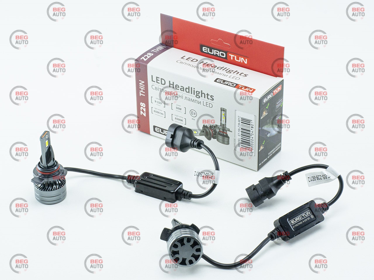 лампа LED HIR2 12V-24V 50W EUROTUN Z28 6500L 6500K CAN BUS радіатор з вентилят.