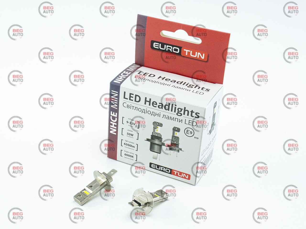лампа LED H3 12V-24V 50W EUROTUN NHСE 6500L 6000K