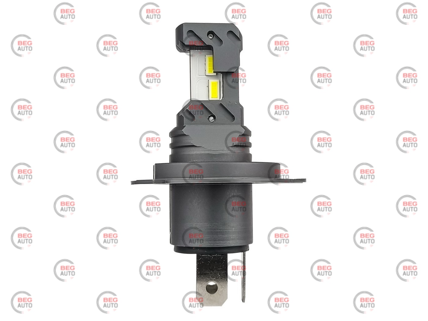 лампа LED H4 12V-24V 50W EUROTUN NHСE 6500L 6000К радіатор