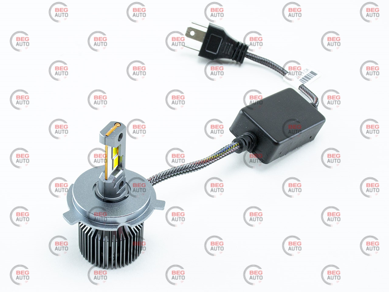 лампа LED H4 12V-24V 80W EUROTUN Z5 14000L 6000К CAN BUS радіатор з вентилят.
