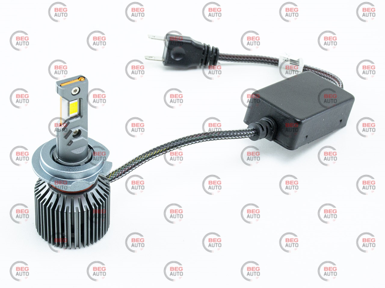 лампа LED H7 12V-24V 80W EUROTUN Z5E 14000L 6000K CAN BUS радіатор з вентилят.