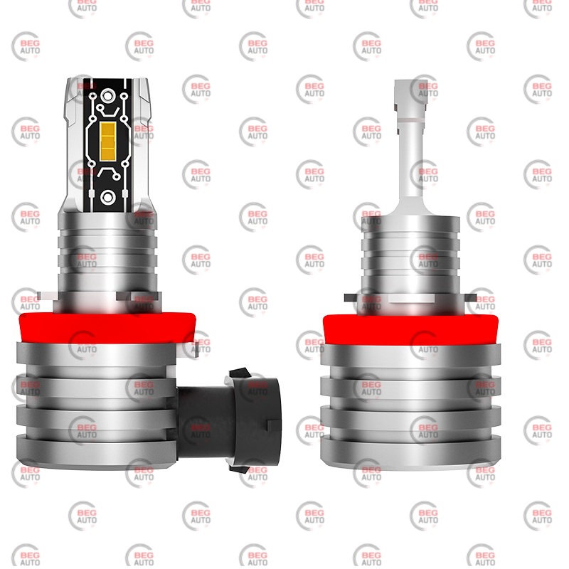 лампа LED H8/H9/H11/H16 12V-24V 44W EUROTUN NHE 4500L 6000K радіатор