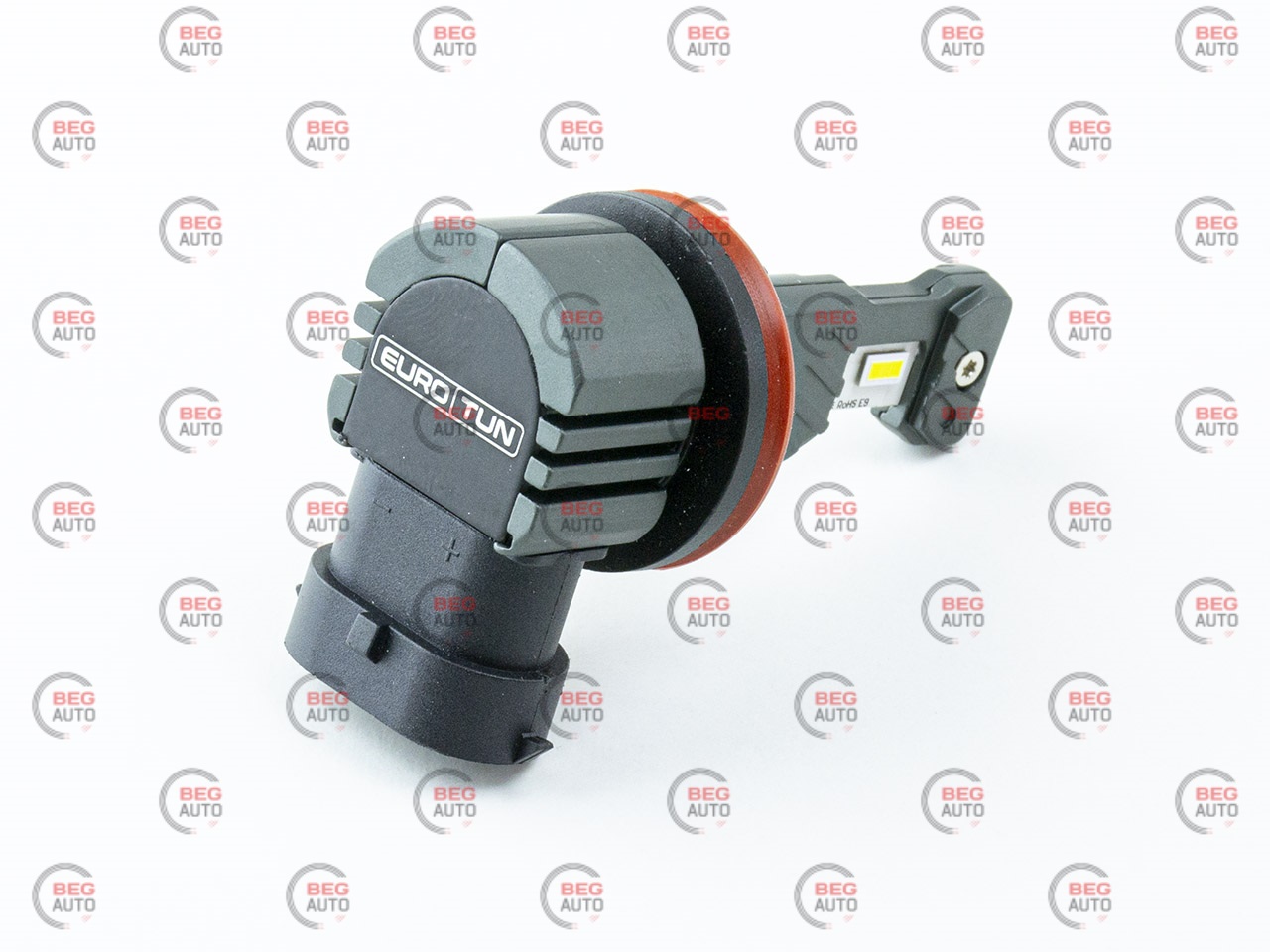 лампа LED H8/H9/H11/H16 12V-24 50W EUROTUN NHСE 6500L 6000K радіатор