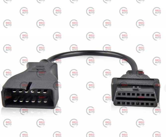 перехідник з OBD2 16pin мама на GM 12pin тато GM12 Daewoo Lanos Sens (Єврокар)