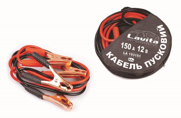 Кабель для запуску автомобіля 2.5м
