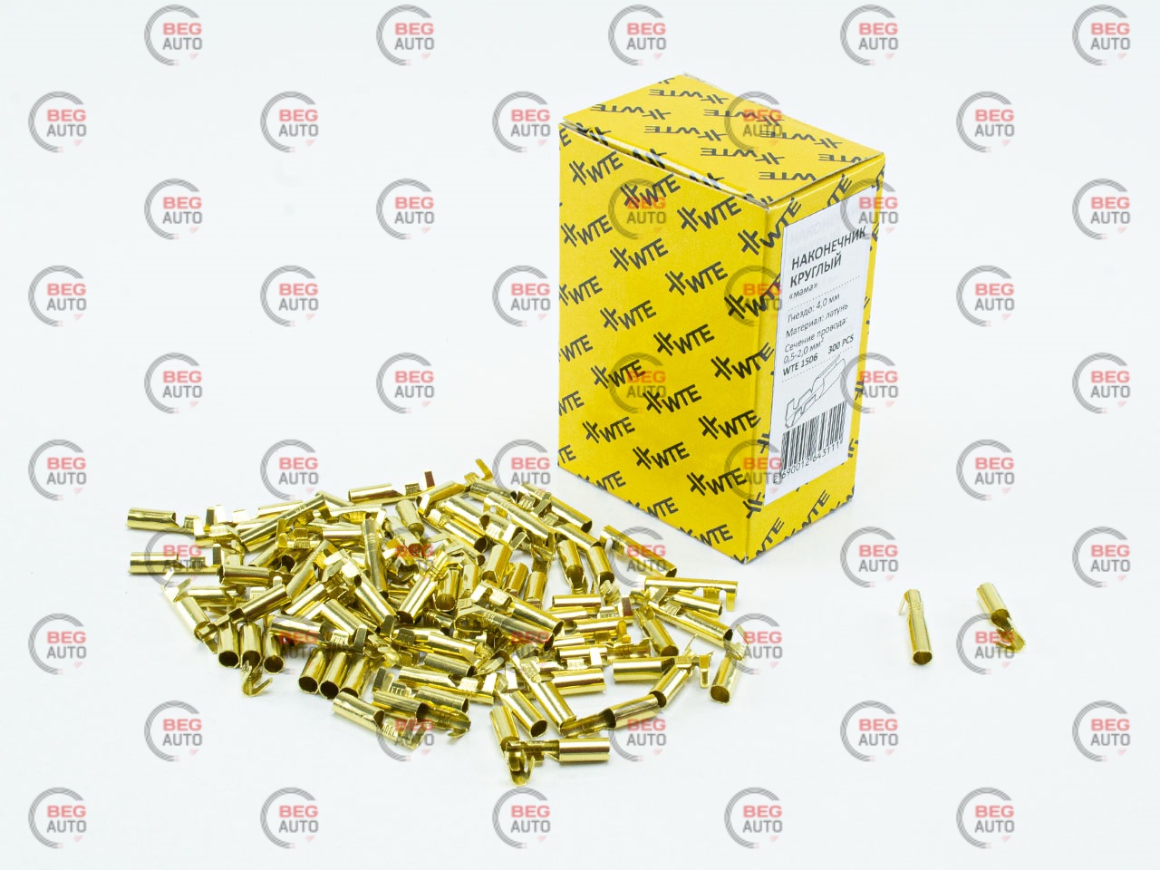 Наконечник провода "круглий мама" d4 (300шт) WTE