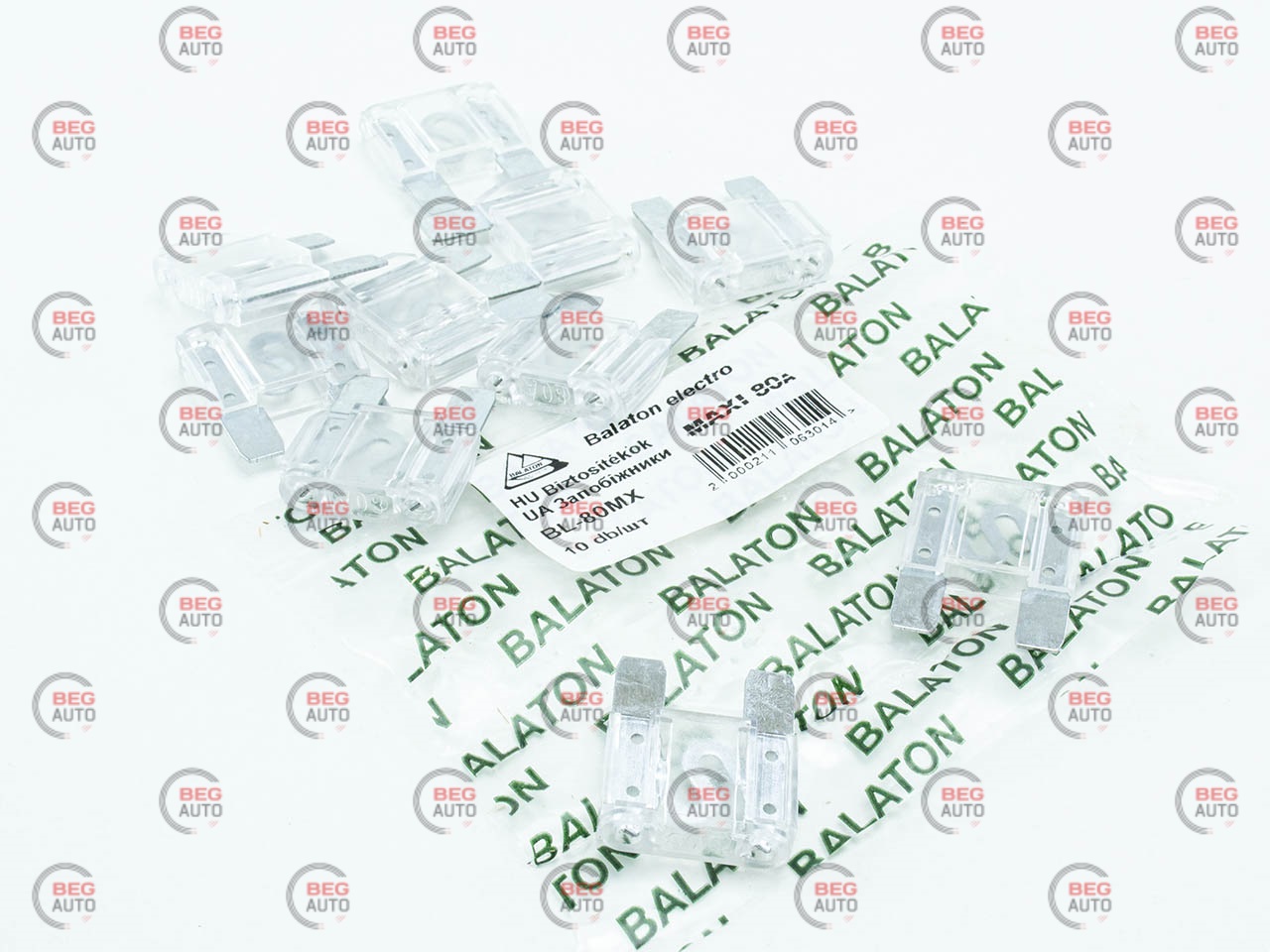 запобіжник Євро maxi (Balaton) 80A (к-т 10шт)