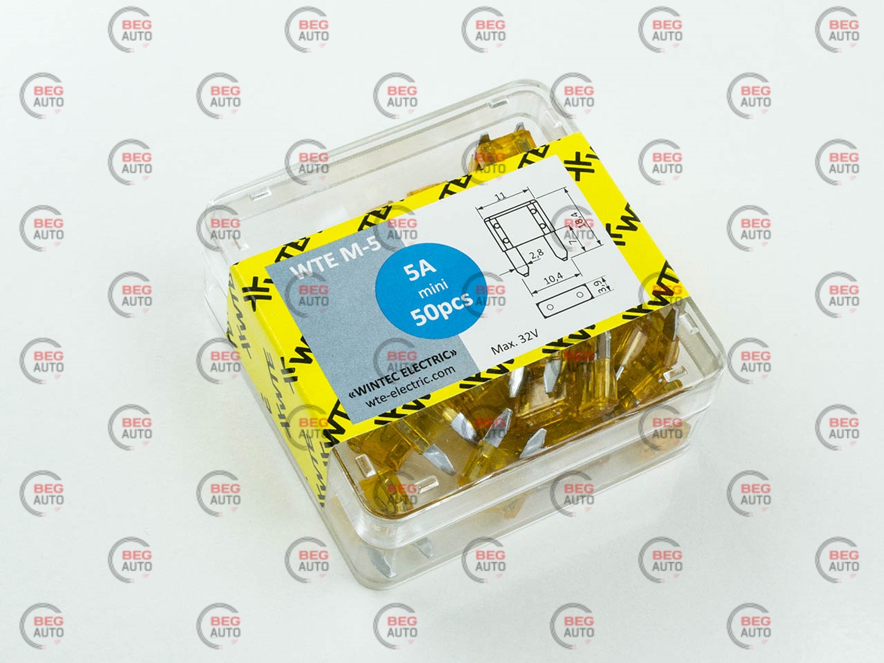 запобіжники Євро mini (WTE) 5А (коробка 50шт)