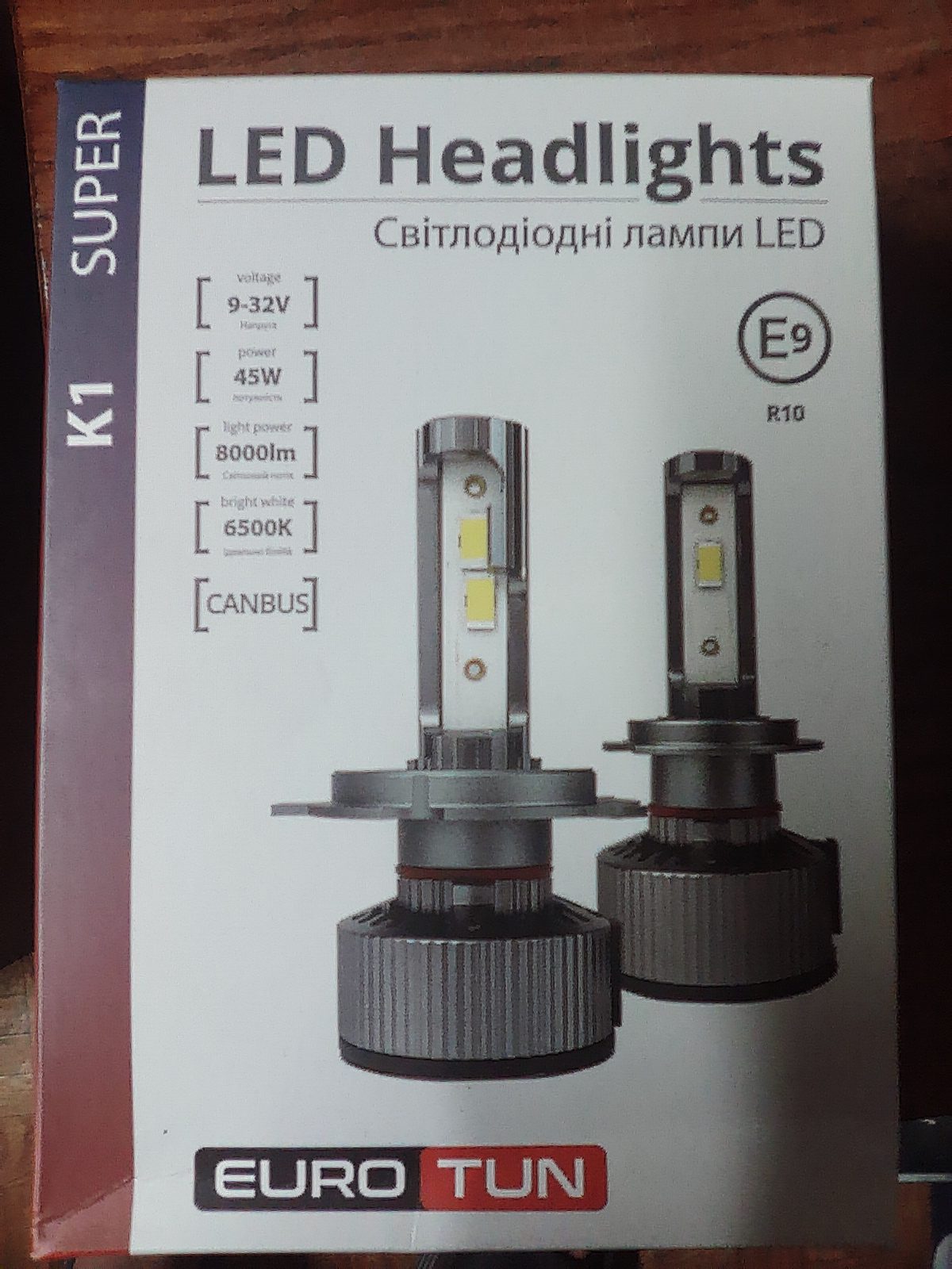 Лампа H4 LED 8000lm 45w